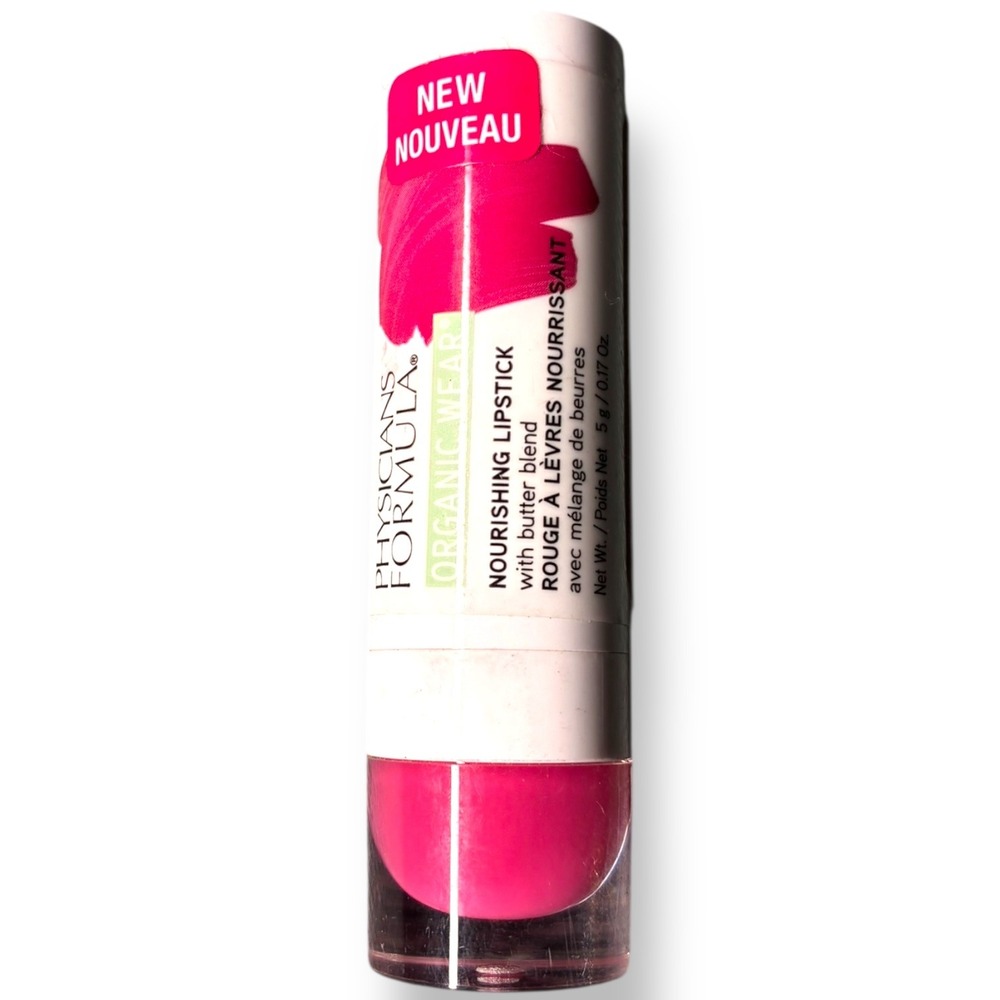 Physicians Formula Organic Wear Nourishing Lipstick Raspberry Crush‎ 0.17oz